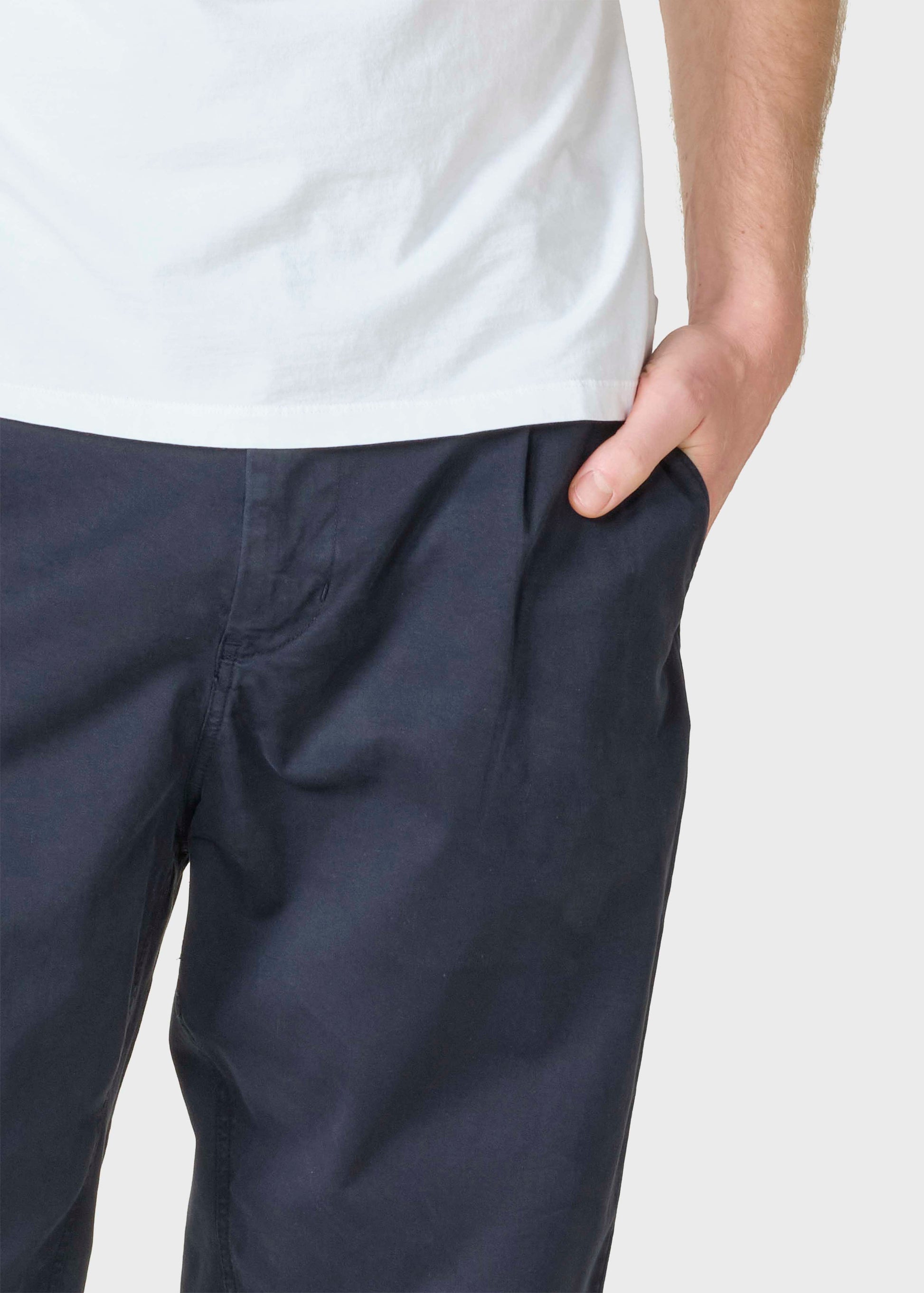 Klitmøller - Kristian twill pants Navy - WERTE FREUNDE