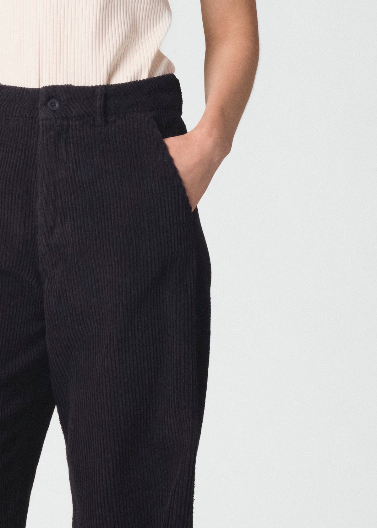 Klitmøller - Lydia jumbo corduroy pants Black