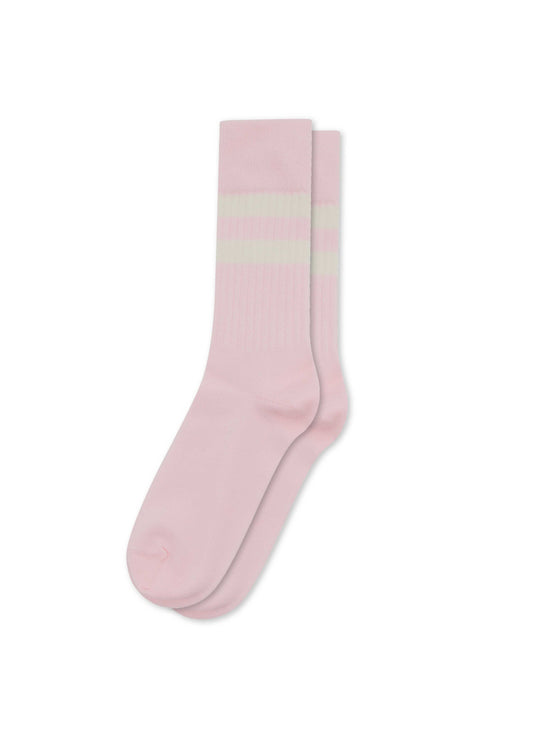 Klitmøller - Retro cotton sock Rose/cream - WERTE FREUNDE