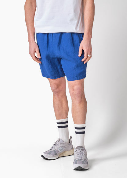Klitmøller - Bertram linen shorts Surf blue - WERTE FREUNDE