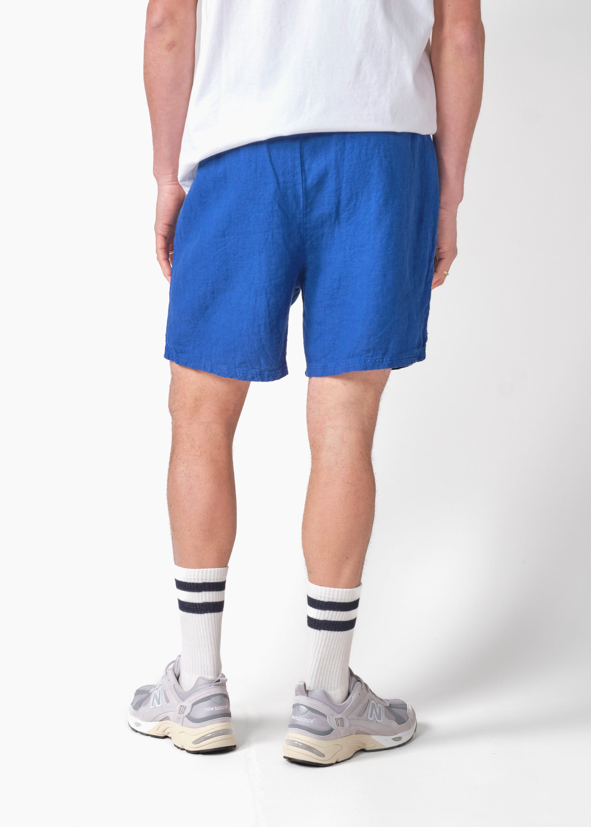 Klitmøller - Bertram linen shorts Surf blue - WERTE FREUNDE