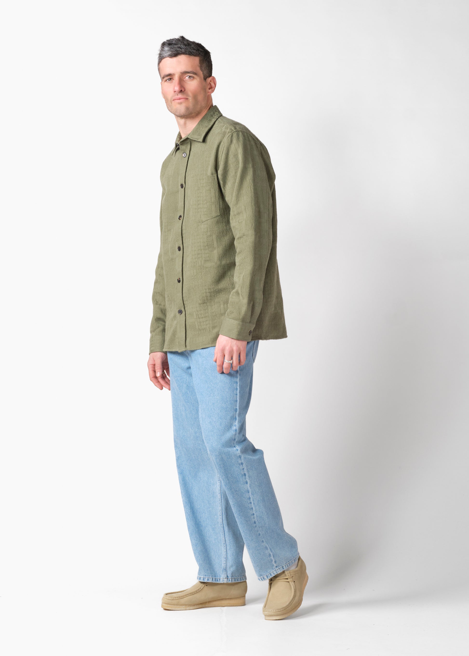 Klitmøller - Jonas L/S shirt Herb green - WERTE FREUNDE