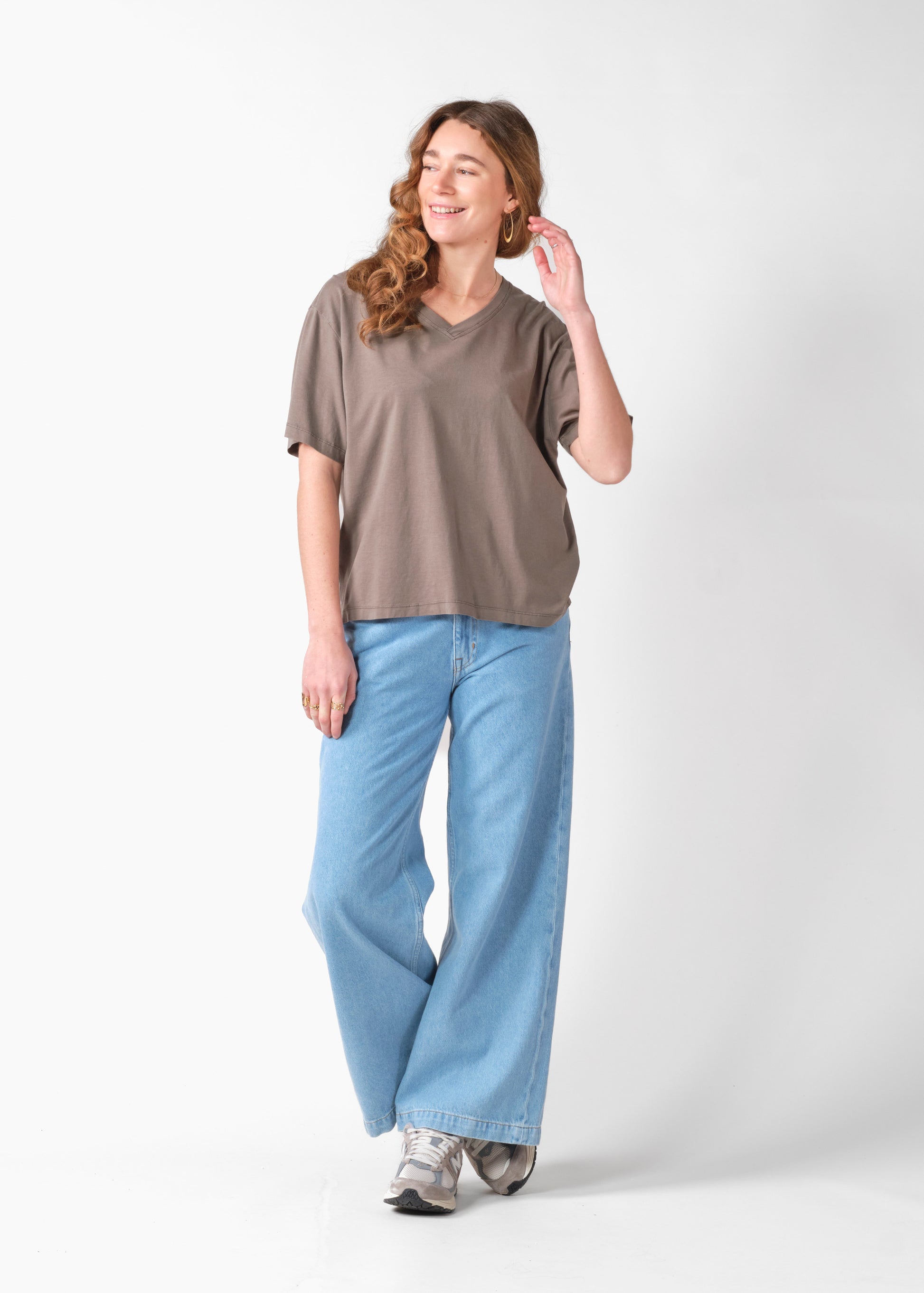 Klitmøller - Marie tee Taupe - WERTE FREUNDE