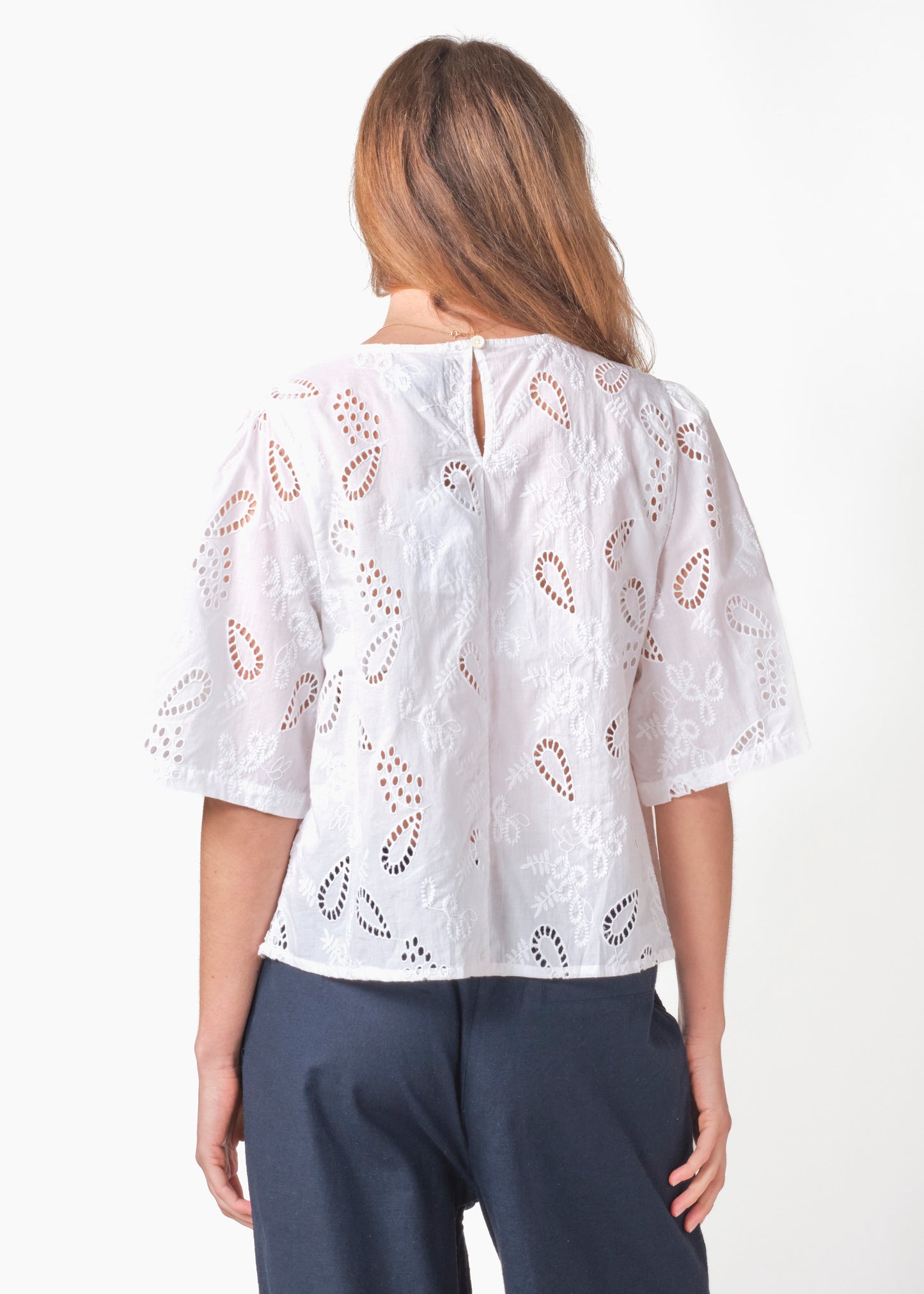 Klitmøller - Jonna S/S blouse White - WERTE FREUNDE