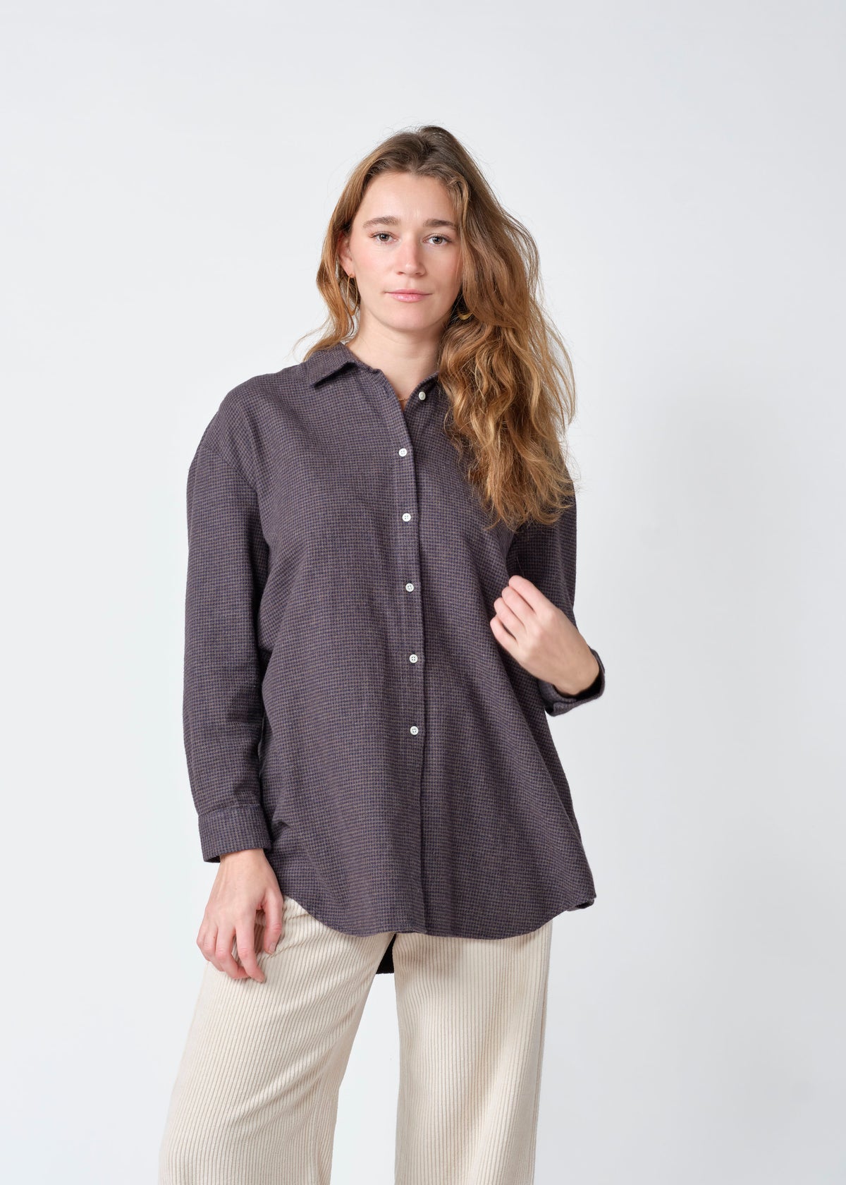 Klitmøller - Ofelia check shirt Black/taupe
