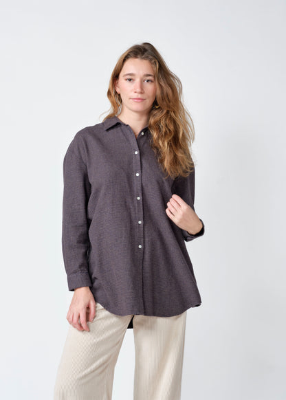 Klitmøller - Ofelia check shirt Black/taupe
