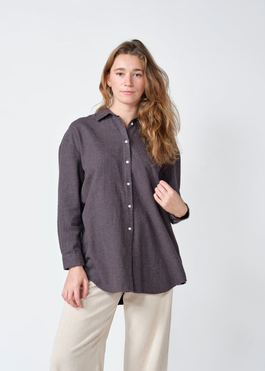 Klitmøller - Ofelia check shirt Black/taupe