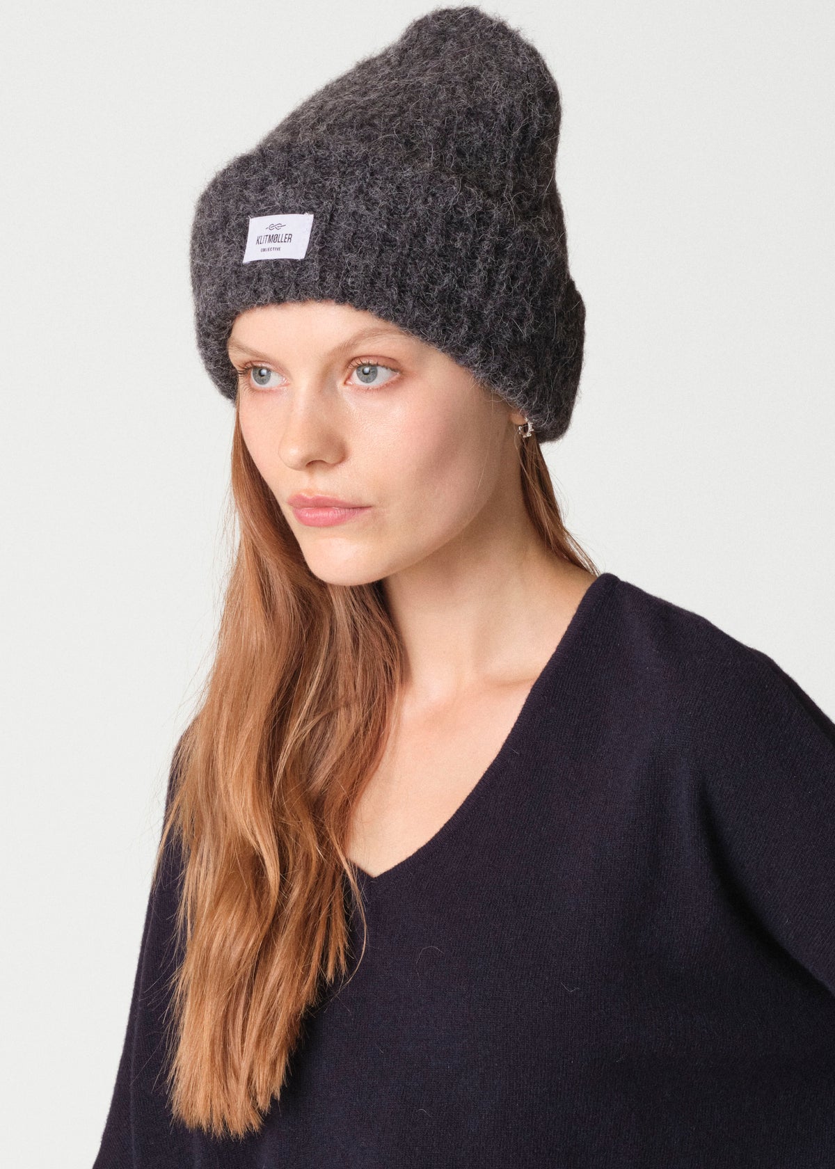Klitmøller - Alpaca beanie Black melange