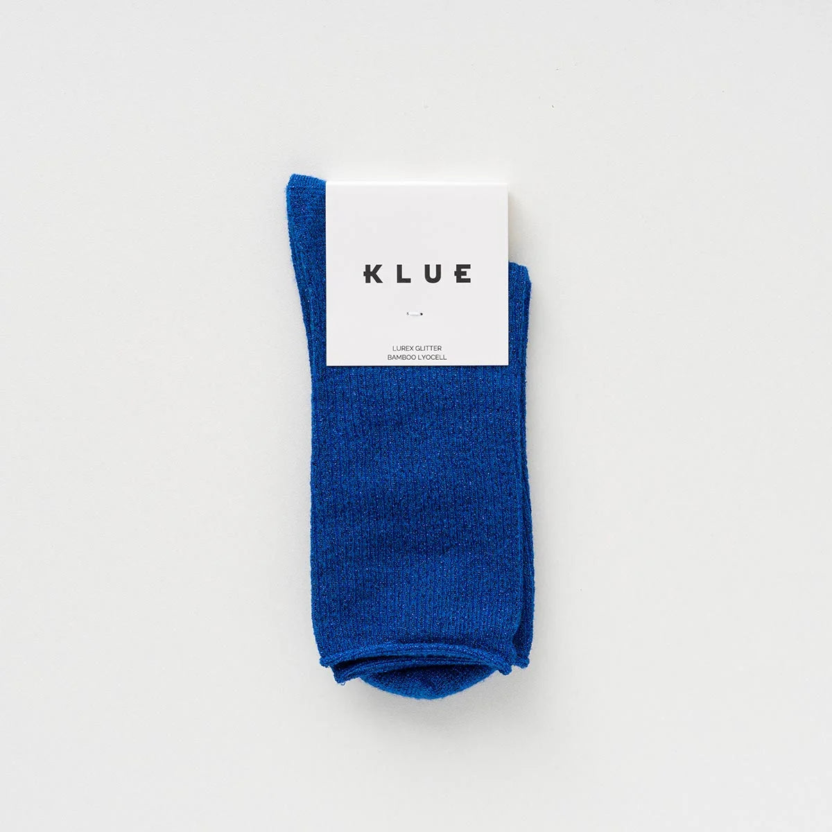 KLUE - Glitter Lurex Socken Elektrisches Blau