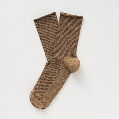 KLUE - Glitter Lurex Socken Karamell