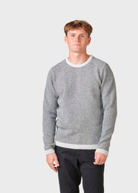 Klitmøller - Keld knit Pastel grey/Black