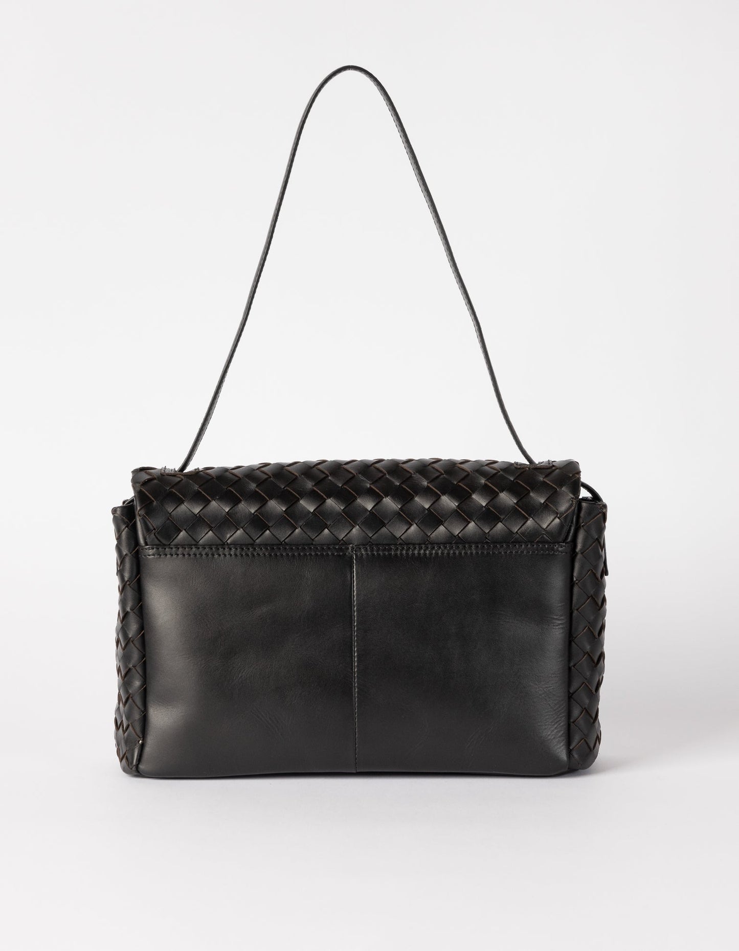 omybag - Kenzie Black Woven Classic Leather