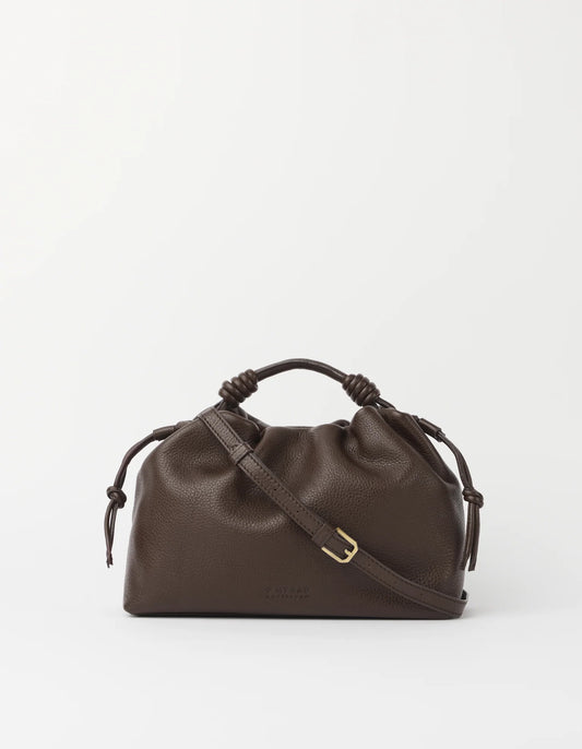 O MY BAG - Kiki Midi Soft Grain Leather Chocolate