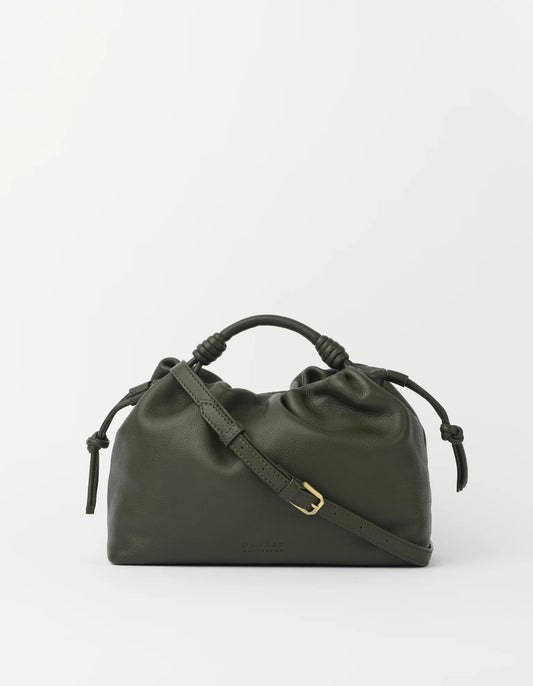 O MY BAG - Kiki Midi Soft Grain Leather Moss