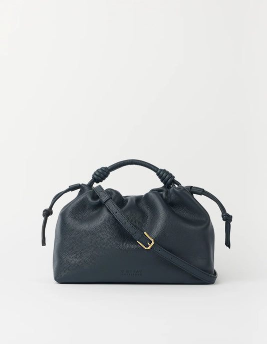 O MY BAG - Kiki Midi Soft Grain Leather Universe Blue