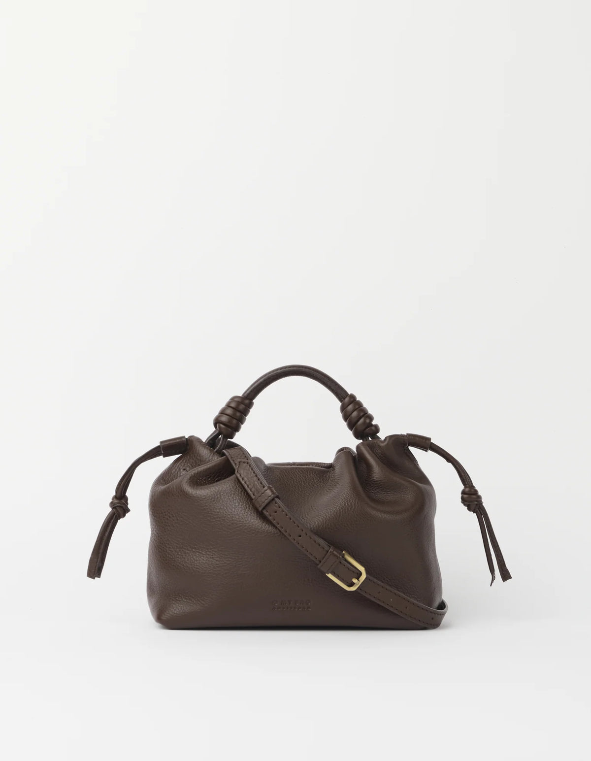 O MY BAG - Kiki Mini Soft Grain Leather Chocolate