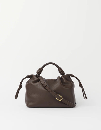 O MY BAG - Kiki Mini Soft Grain Leather Chocolate