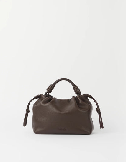 O MY BAG - Kiki Mini Soft Grain Leather Chocolate