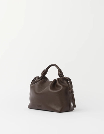 O MY BAG - Kiki Mini Soft Grain Leather Chocolate