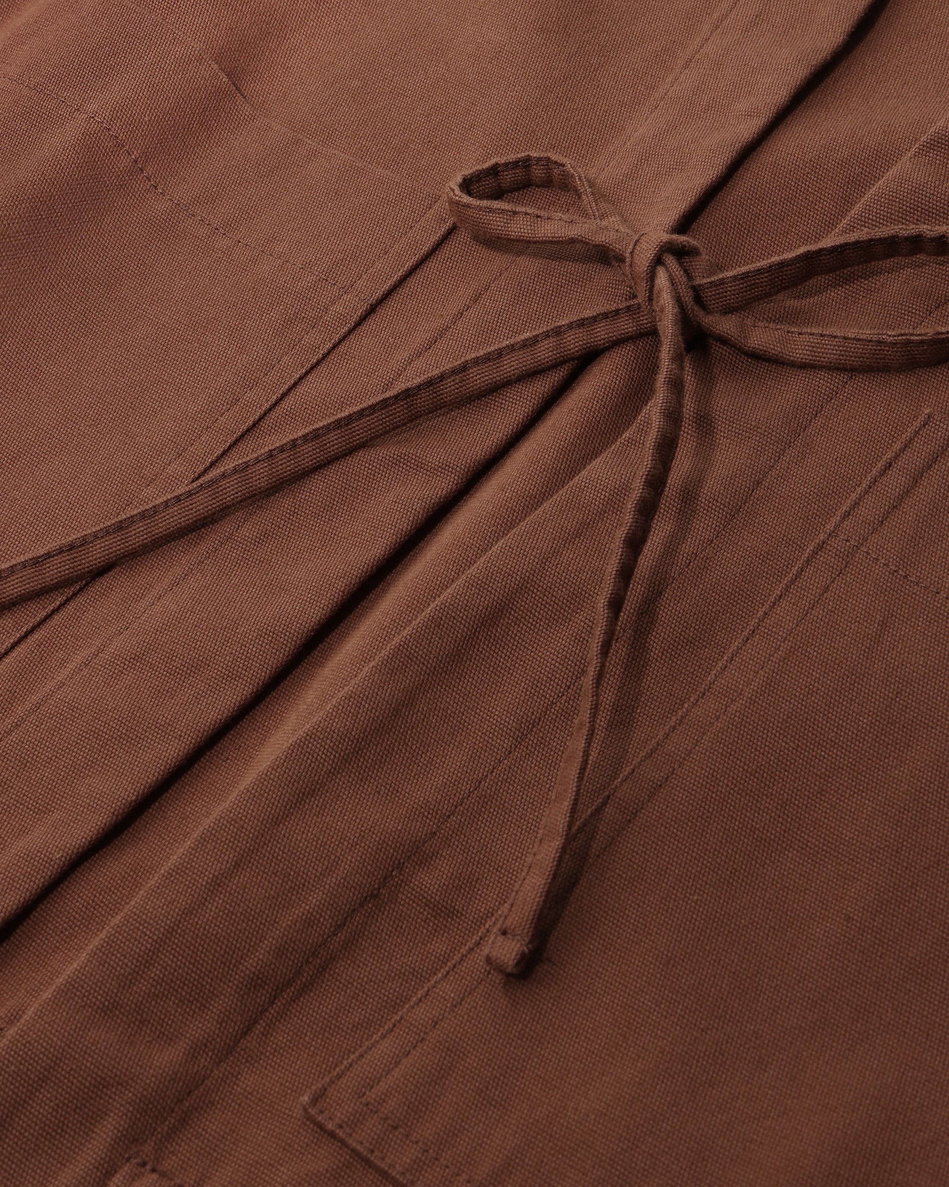 ROTHOLZ - Kimono Jacket Organic Cotton Hazel Brown - WERTE FREUNDE