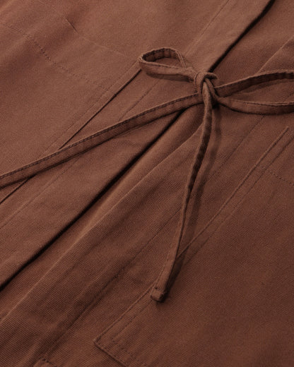 ROTHOLZ - Kimono Jacket Organic Cotton Hazel Brown - WERTE FREUNDE