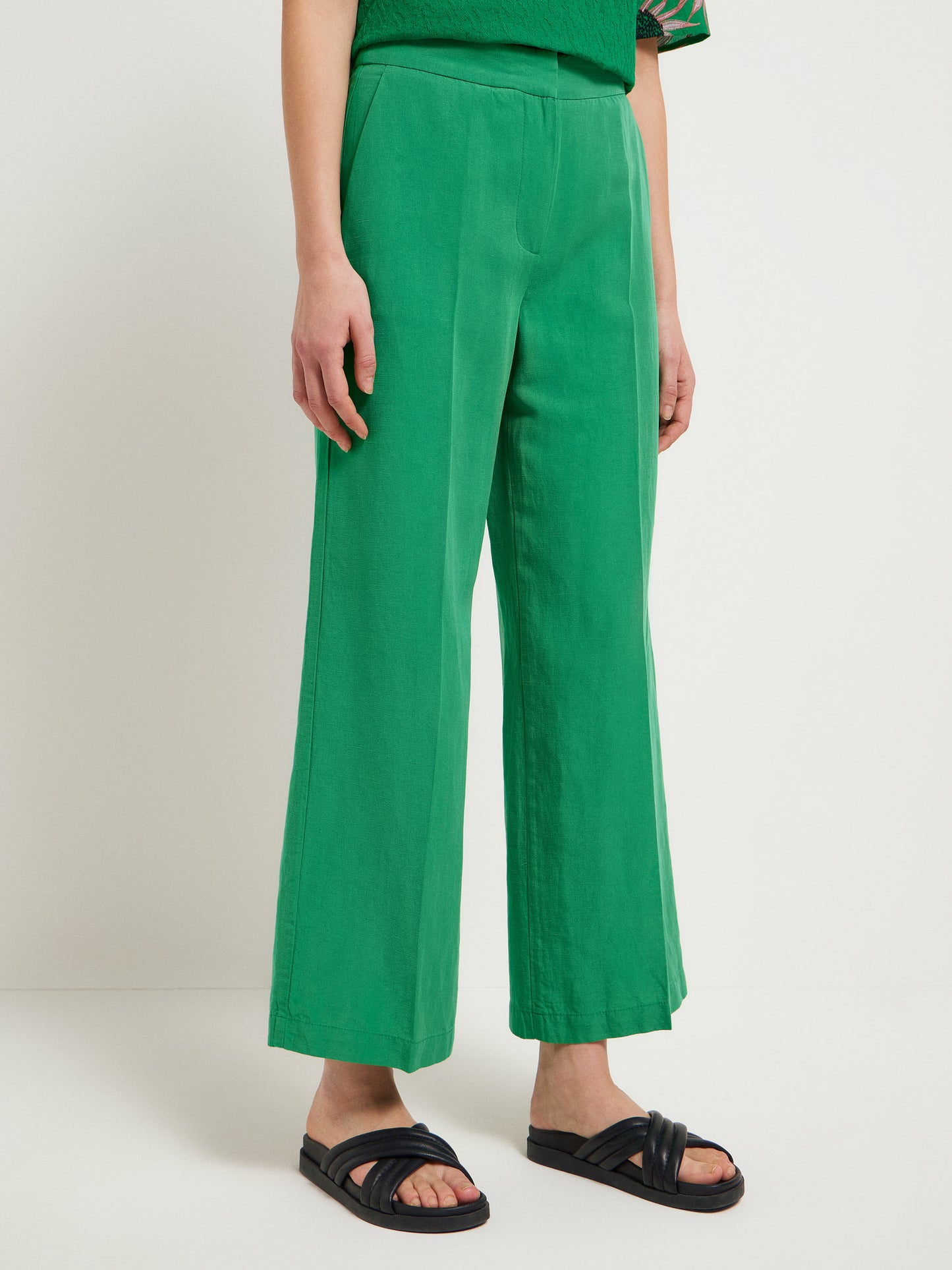 LANIUS - Hose mit weitem Bein green