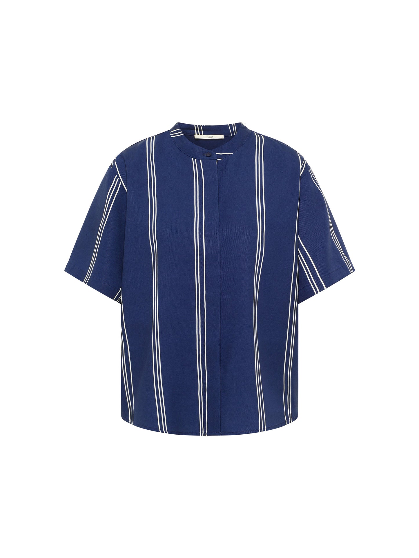 LANIUS - Blusenshirt print stripe night blue