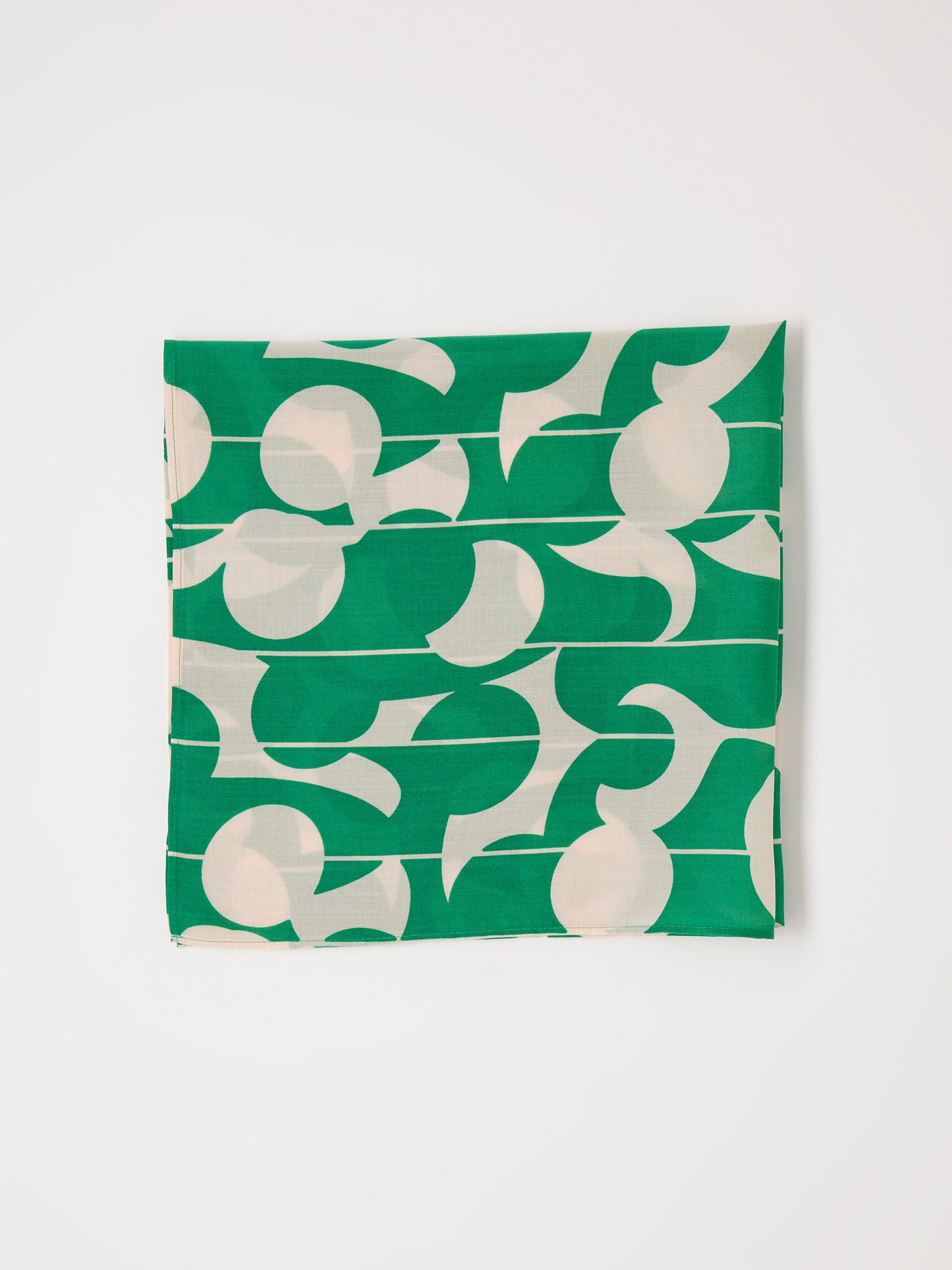 LANIUS - Tuch print graphic dots green