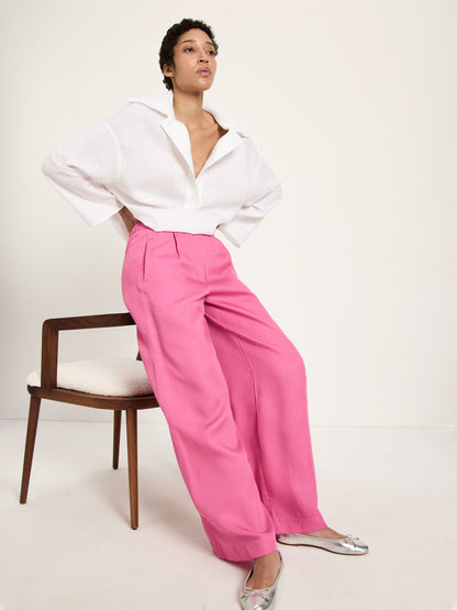 LANIUS - Hose mit weitem Bein bright orchid - WERTE FREUNDE