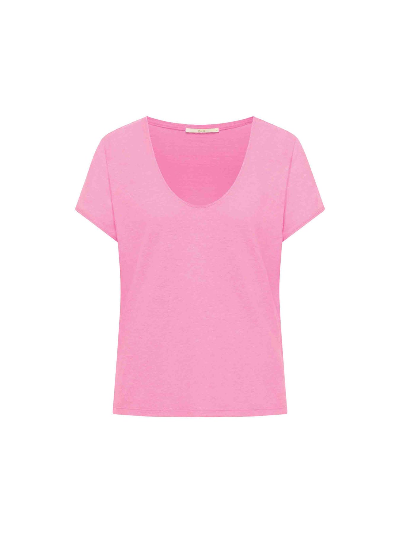 LANIUS - Shirt mit tiefem Ausschnit OCS bright orchid - WERTE FREUNDE