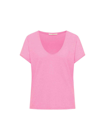 LANIUS - Shirt mit tiefem Ausschnit OCS bright orchid - WERTE FREUNDE