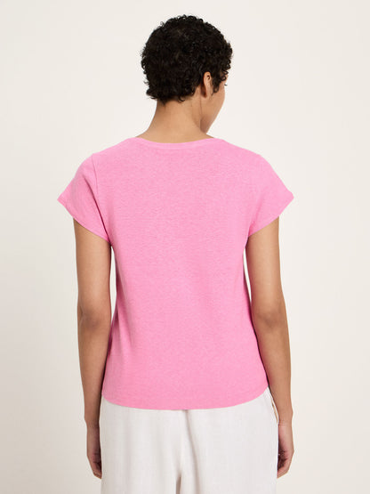 LANIUS - Shirt mit tiefem Ausschnit OCS bright orchid - WERTE FREUNDE