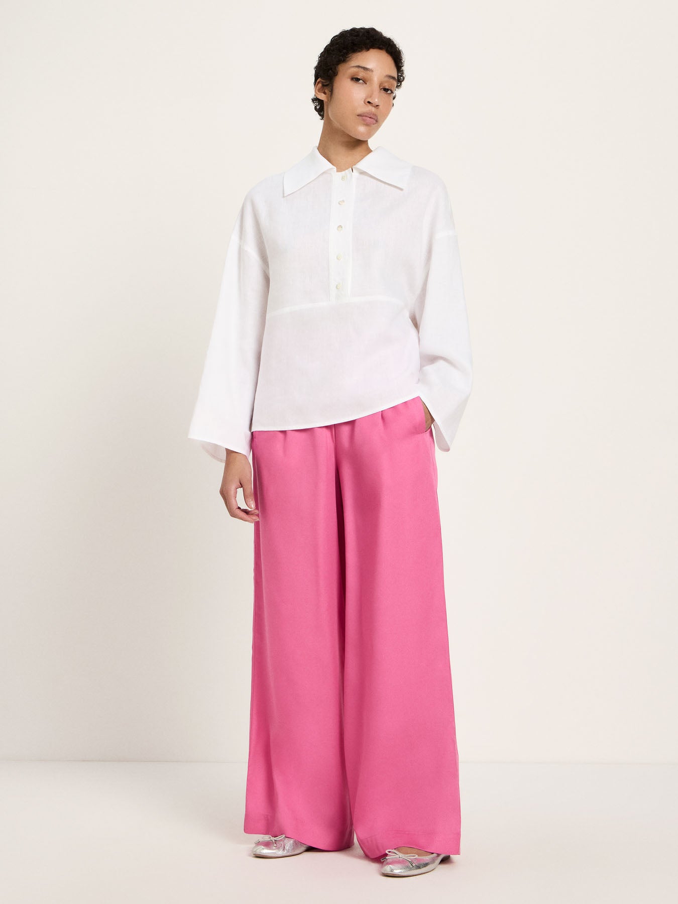 LANIUS - Oversizebluse bright white - WERTE FREUNDE