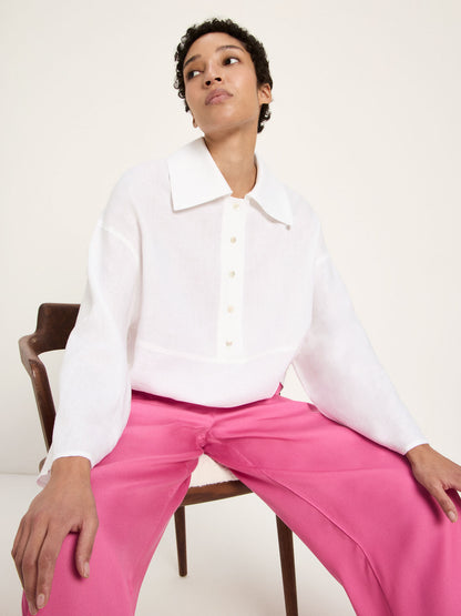 LANIUS - Oversizebluse bright white - WERTE FREUNDE