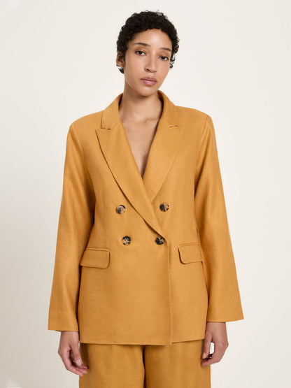 LANIUS - Blazer dark honey - WERTE FREUNDE