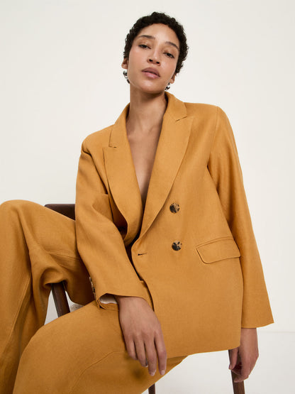 LANIUS - Blazer dark honey - WERTE FREUNDE