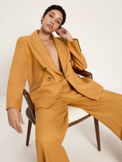 LANIUS - Blazer dark honey - WERTE FREUNDE