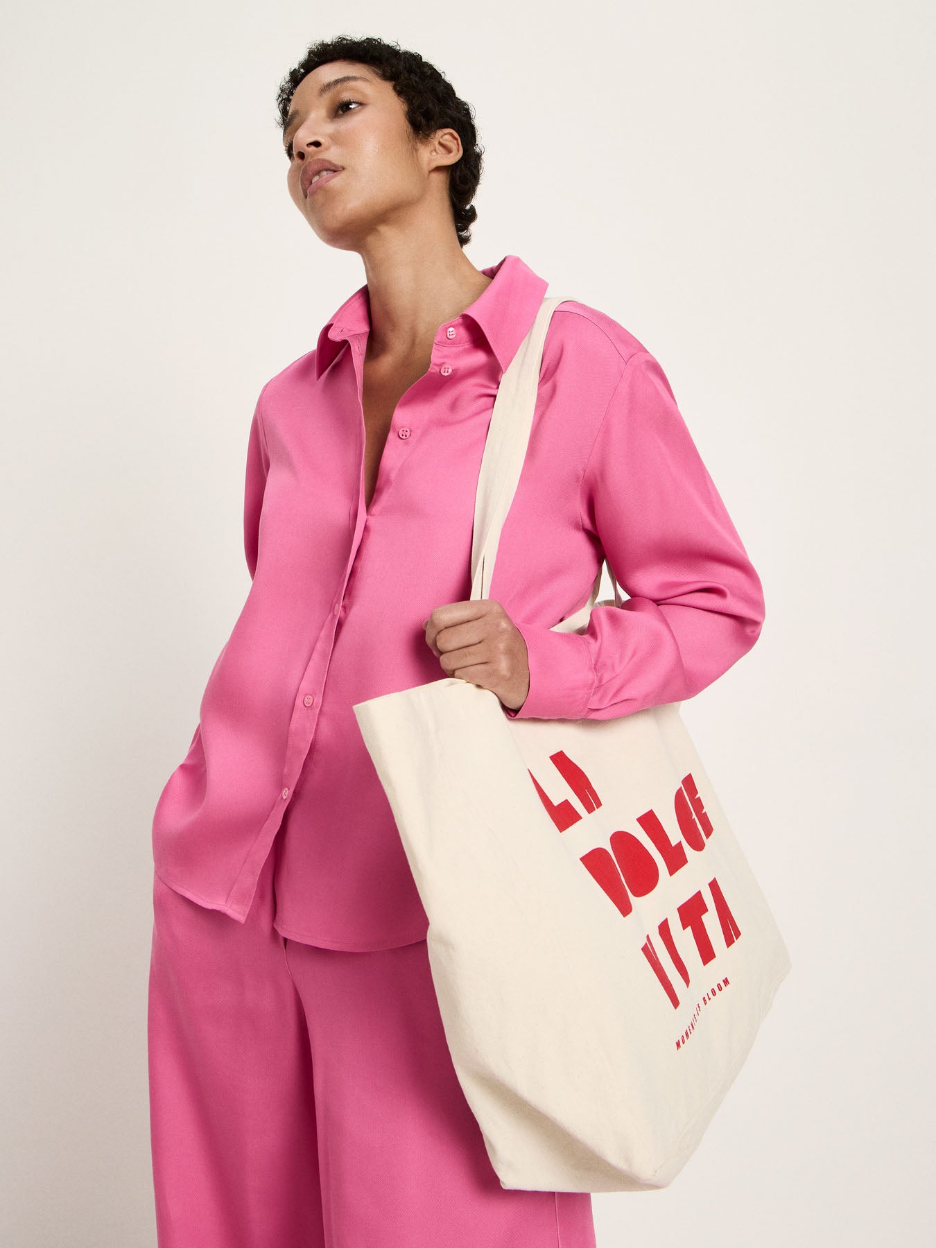 LANIUS - Hemdbluse aus TENCEL bright orchid - WERTE FREUNDE