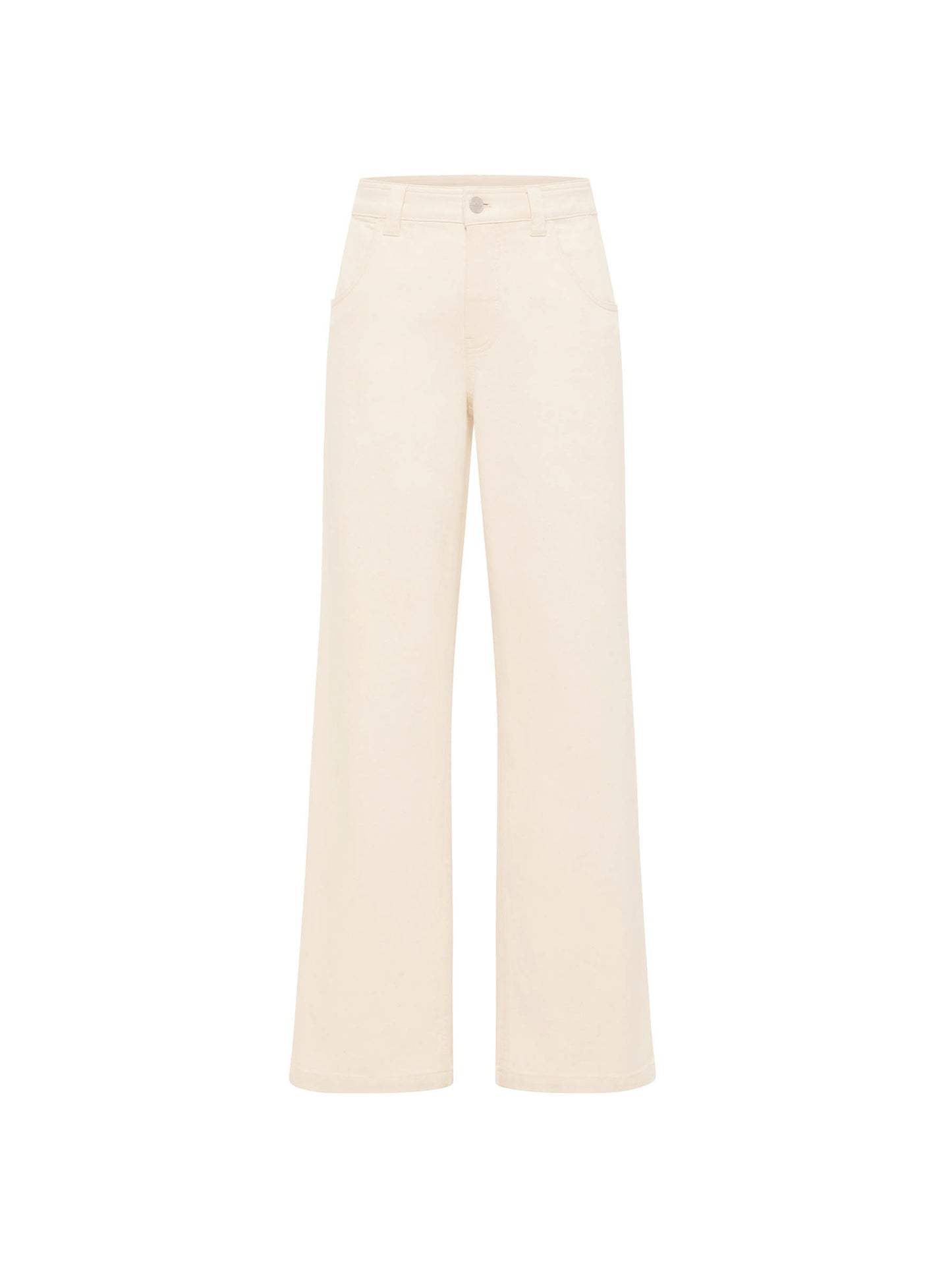 LANIUS - Hose mit weitem Bein natural undyed