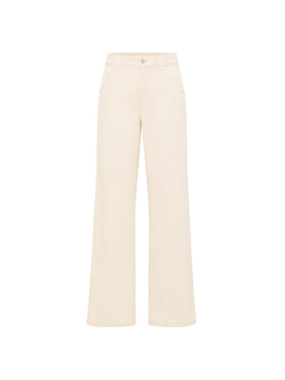 LANIUS - Hose mit weitem Bein natural undyed