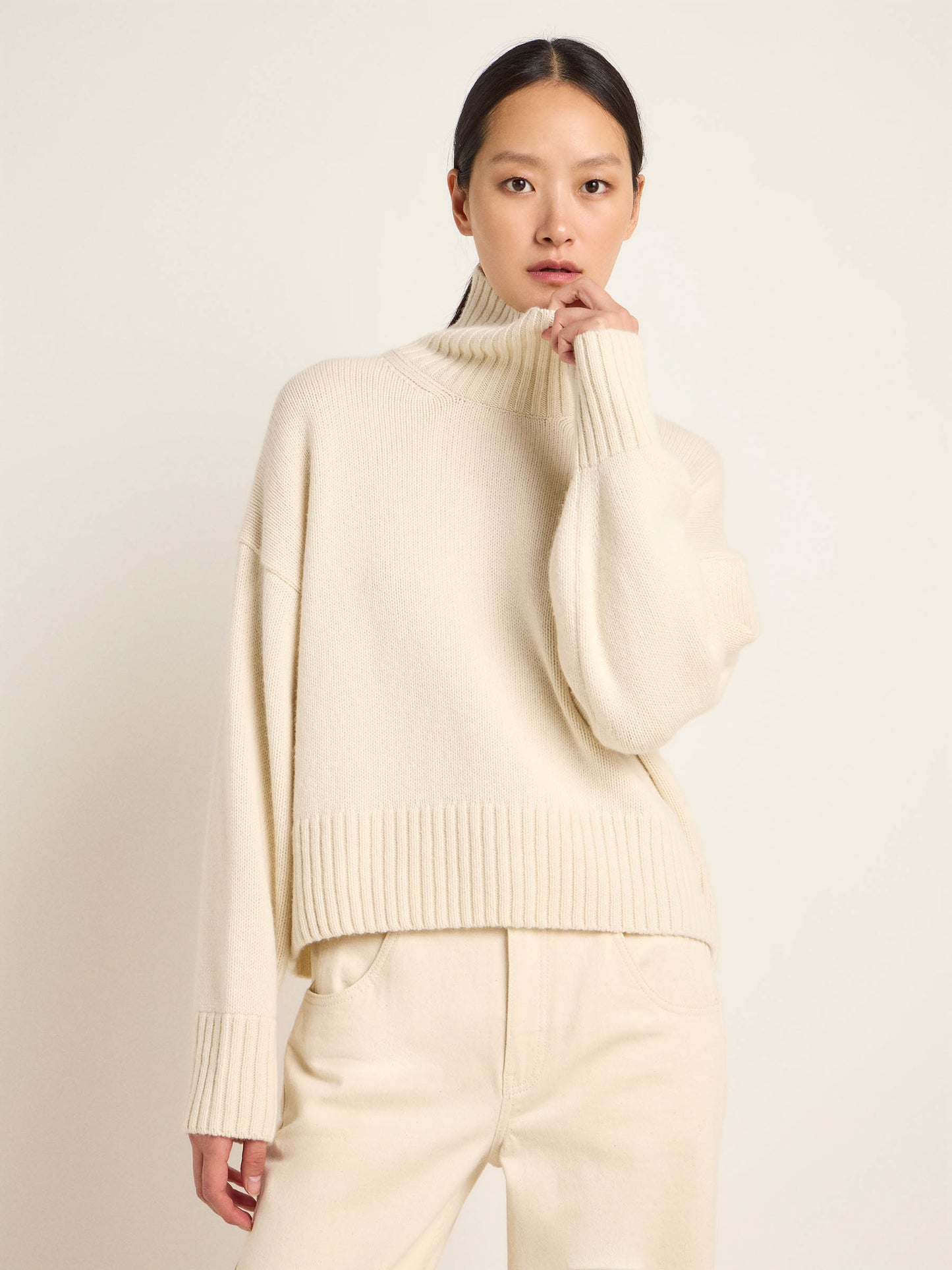 LANIUS - Oversized Pullover off white