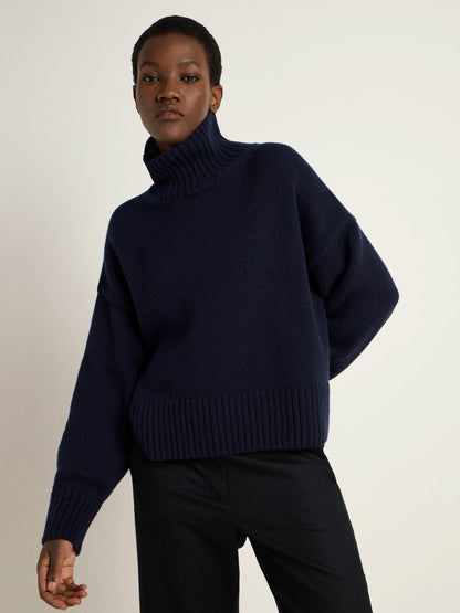 LANIUS - Oversized Pullover midnight melange