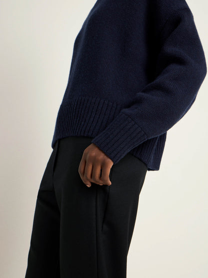 LANIUS - Oversized Pullover midnight melange