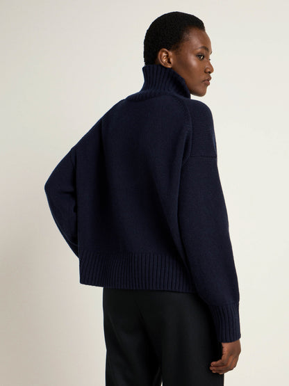 LANIUS - Oversized Pullover midnight melange