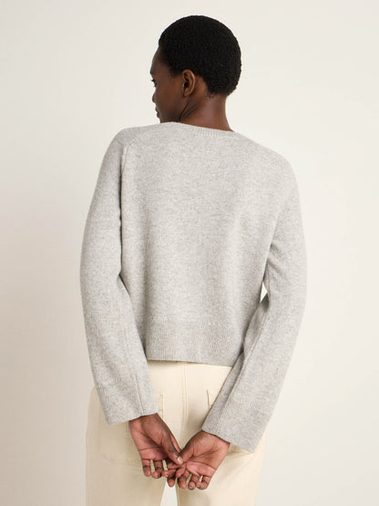 LANIUS - Cropped Pullover grey melange