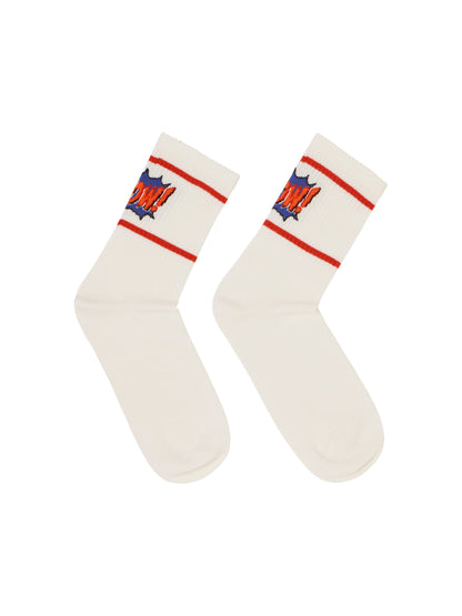 LANIUS - Socken "WOW" off white