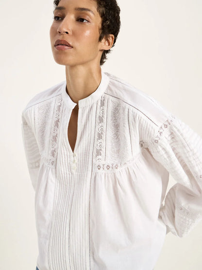 LANIUS - Spitzenbluse white