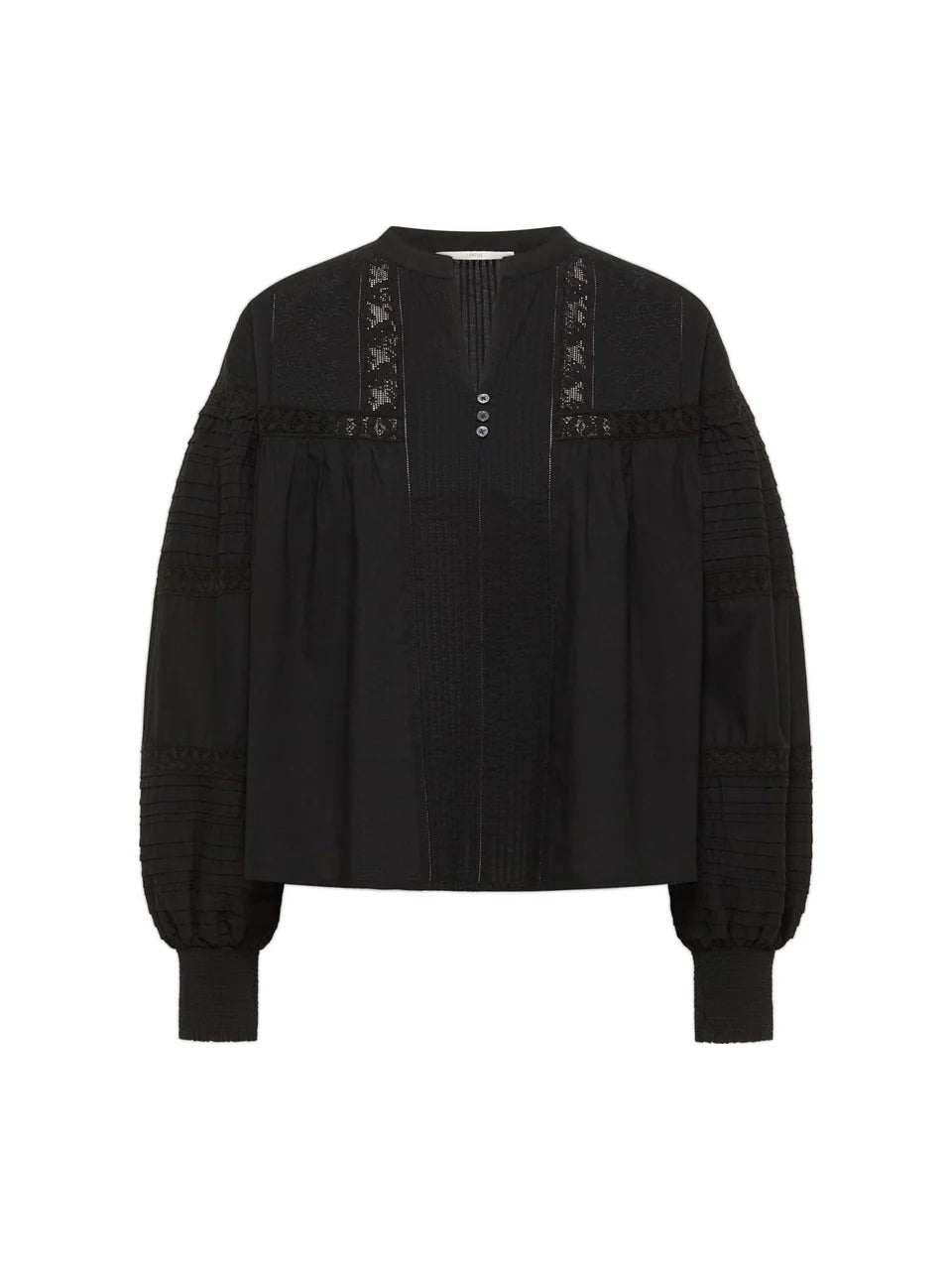 LANIUS - Spitzenbluse black