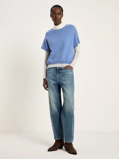 LANIUS - Pullunder light blue melange