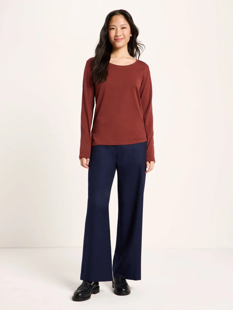 LANIUS - Langarmshirt red mahagony